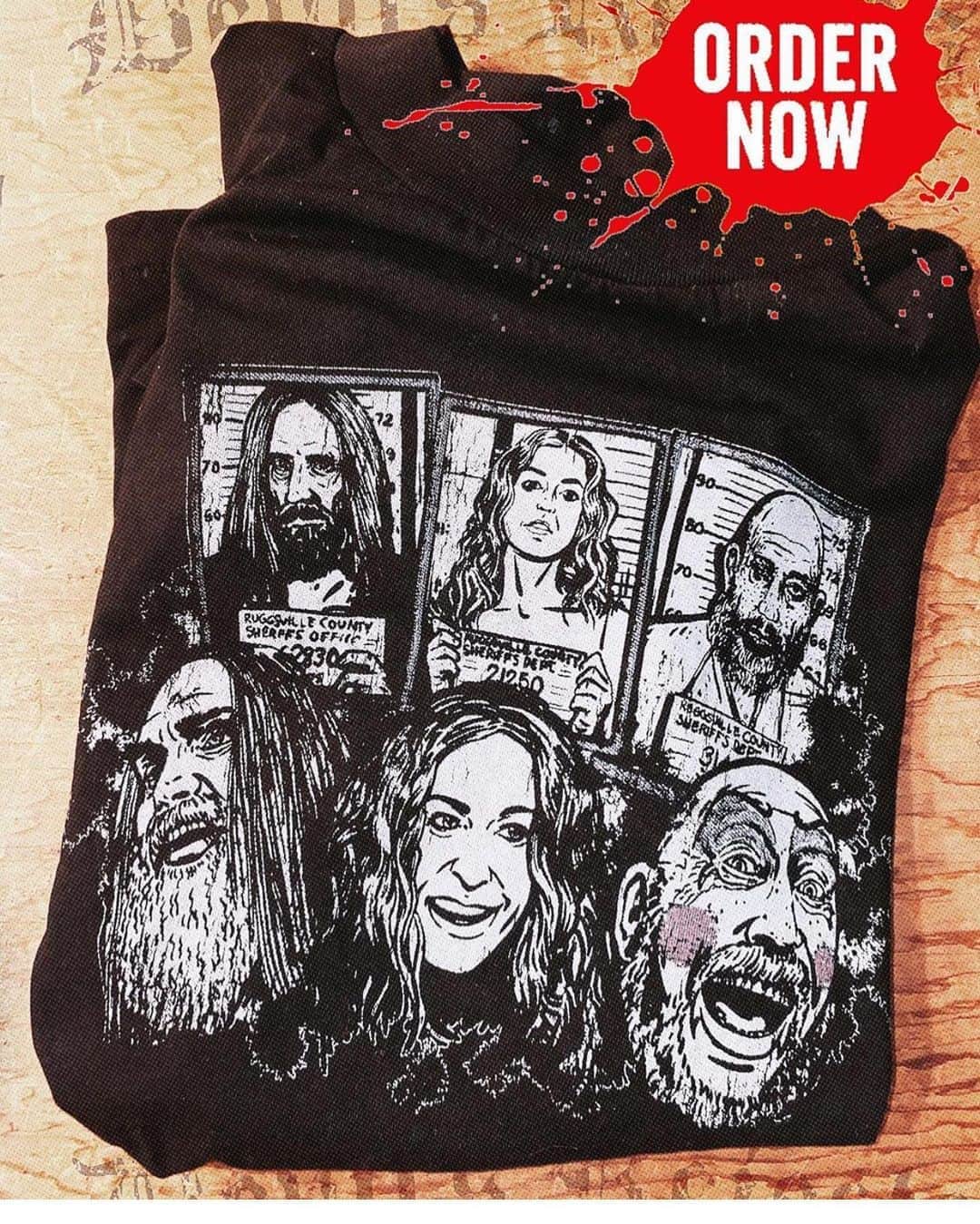 ロブ・ゾンビのインスタグラム：「These are going fast! So order now! 👍🏼 Go to www.localboogeyman.com ! Perfectgfor 🎃 #robzombie #sherimoonzombie #billmoseley #sidhaig #3fromhell #localboogeyman #zomboogey」