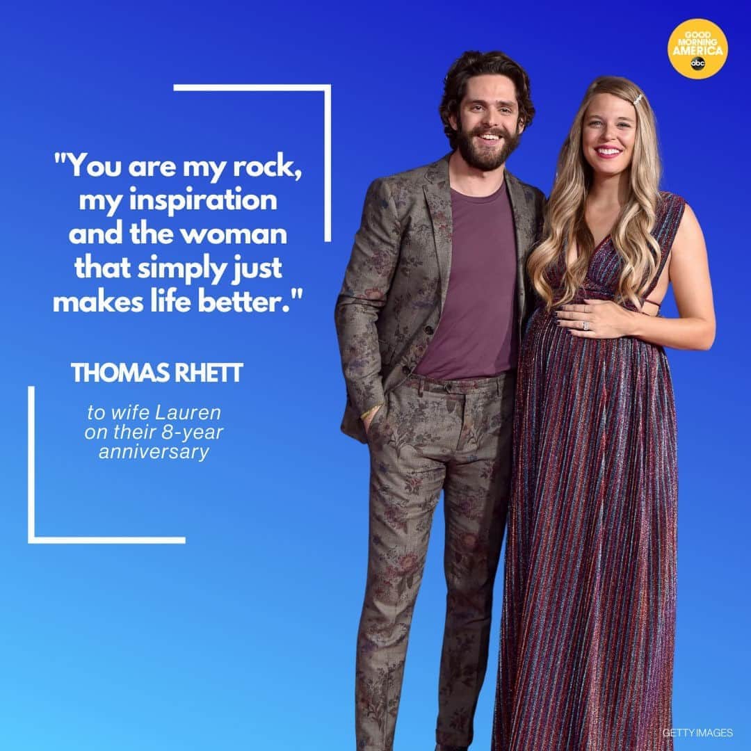 Good Morning Americaさんのインスタグラム写真 - (Good Morning AmericaInstagram)「#ThomasRhett and #LaurenAkins continue to be relationship goals. The country star says his wife "makes life better" in the sweetest anniversary message. ❤️ LINK IN BIO.」10月14日 2時00分 - goodmorningamerica