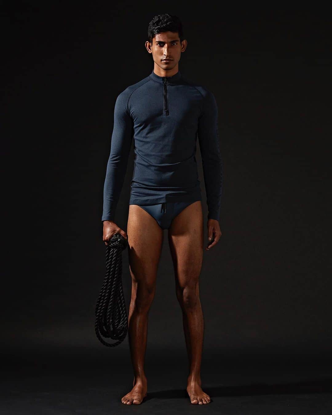 オールバーブラウンのインスタグラム：「Our classic Dachshund swim brief gets a high-tech update with a contrast waist and a smart tubular drawcord. Laser-cut eyelets and PU seams create a clean and streamlined look—much like the #Shark that inspired our collection 🦈 Tap to shop the full look ⤴️ #DoseOfSun #OrlebarBrown #OBsAroundTheWorld」