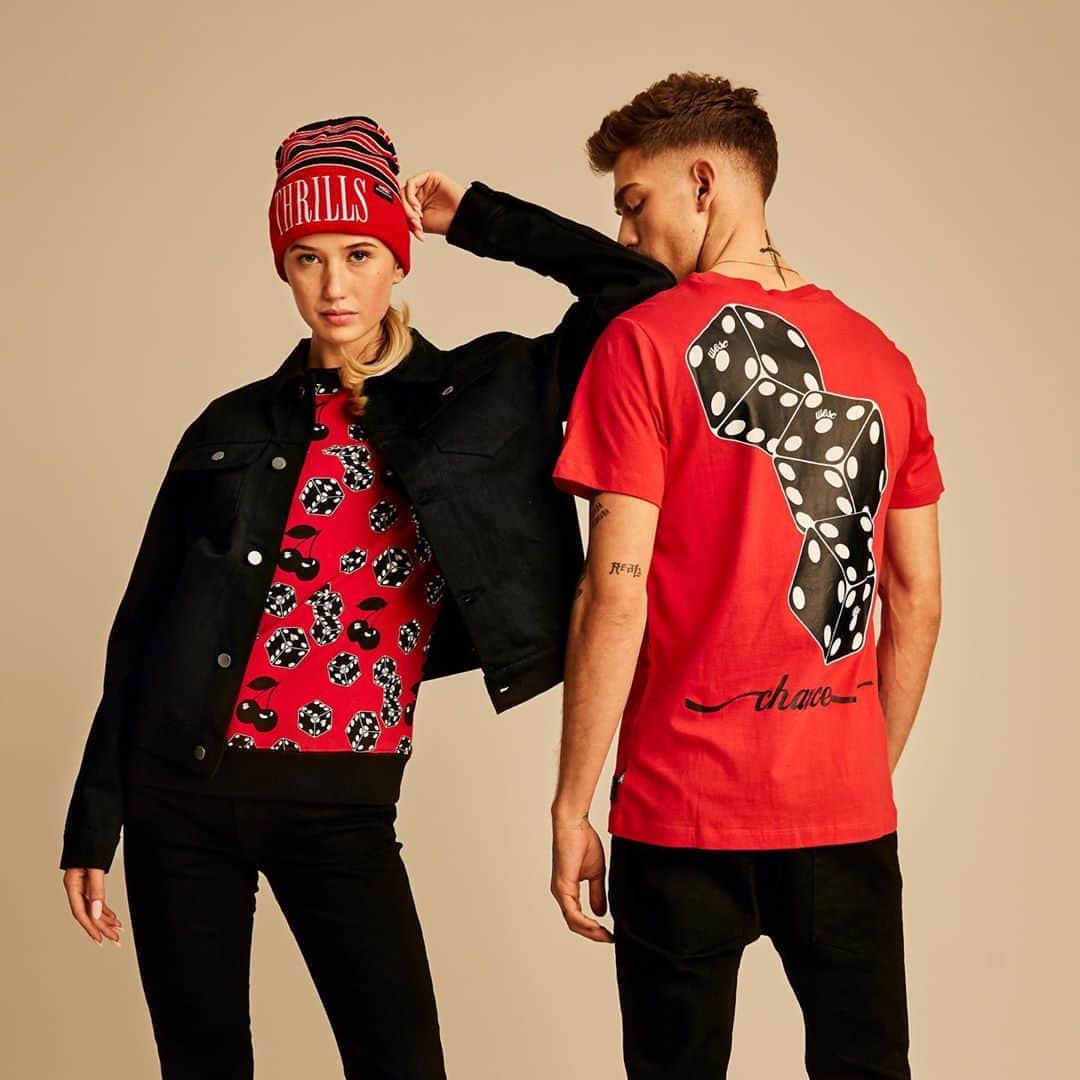 ウィーエスシーのインスタグラム：「Don’t leave it to chance 🎲 New fall graphics available now. Link in bio. • • • • • • ​#wesc #wescfall20 #fallarrivals  #wearethesuperlativeconspiracy #wastedyouth #fw20 #fall #collection #graphictees #fallwear #graphics #hoodie #fallwinter20 #outerwear #jordan1 #lifestyleclothing #cargos #alloverprint #fallclothing #carpenter #fallstyle #parka #streetwear #ootd #kotd #pacsun #graphictshirts #denim #jacketstyle」