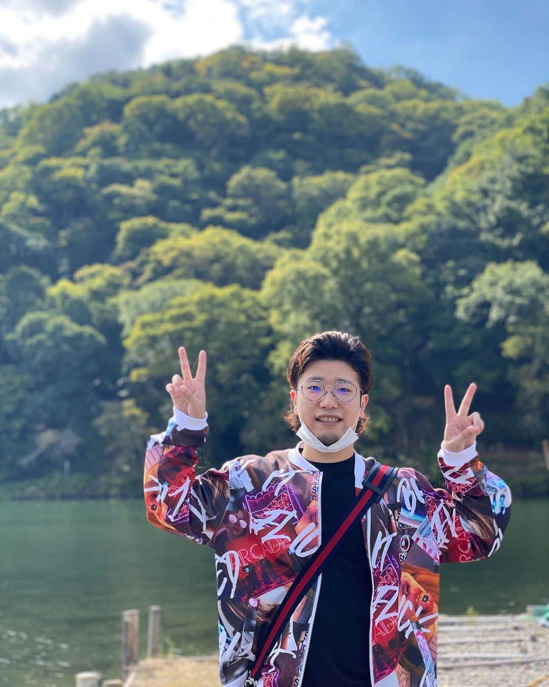総長ウララのインスタグラム：「あらしやまでパシャリ #嵐山　#京都」