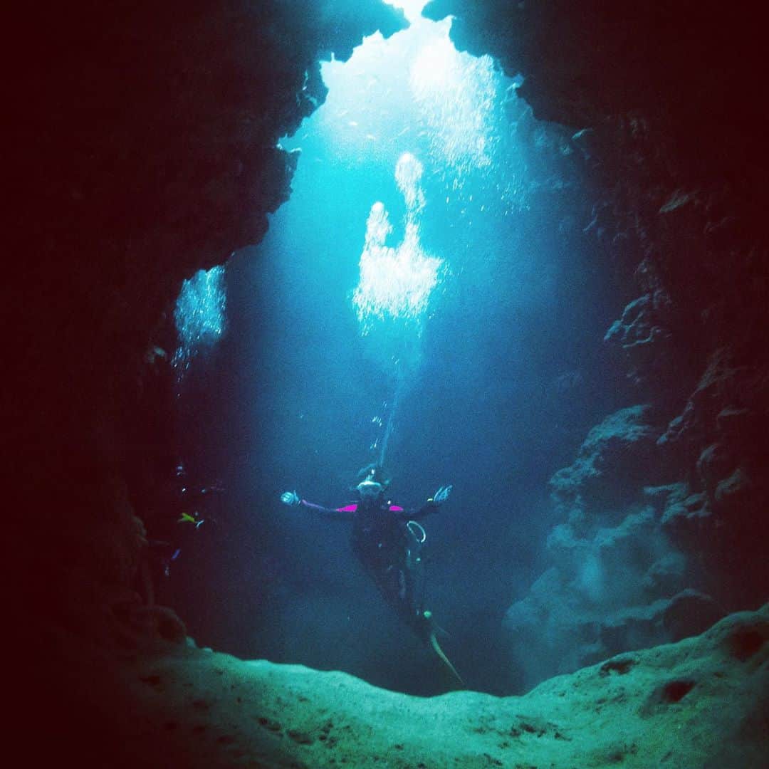 木村文乃さんのインスタグラム写真 - (木村文乃Instagram)「*** この写真がお気に入りなんです。 はいたエアがマンタみたいでしょ。  #ダイビング #diving #diver #水中カメラ #marinejungle#マリンジャングル#宮古島 @marinejungle @marudai_miyakojima」10月14日 10時17分 - uminokimura_official