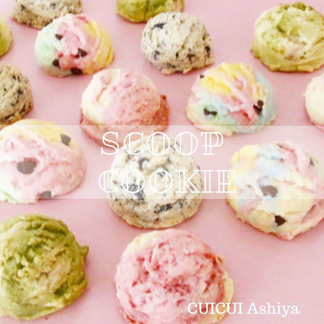 日本サロネーゼ協会さんのインスタグラム写真 - (日本サロネーゼ協会Instagram)「まるでアイスクリーム⁉️ 【新商品】🍨スクープクッキーが、JSAプロデュースカフェCUICUI Ashiya にて 10月14日(水)〜販売スタートいたします😆✨ お近くにお越しの際には、ぜひお立ち寄りくださいね♡  カラフルでとっても可愛い、 アイスクリームそっくりのスクープクッキー🍨  サクホロのクッキーは、止まらない美味しさです😋フレーバーは4種類✨ぜひ食べくらべてみてくださいね❣️  個包装はハロウィンで配るお菓子にもぴったり👻💕 3個セットはお買い得&可愛いパッケージなので、ギフトにも喜ばれますよ🎁  ＊抹茶&ホワイトチョコ ＊ストロベリー ＊クッキー&クリーム ＊レインボーチョコチップ  🌟1個280円(税別) 🌟3個セット800円(税別)  販売数が限られていますので、お早めにお買い求めください💕事前予約・お取り置きも承ります😊  . 【CUICUI Ashiya】 兵庫県芦屋市大原町5-18 0797-61-6157 定休日　月曜日 営業時間　11:00〜17:00」10月14日 10時45分 - japan.salonaise.association