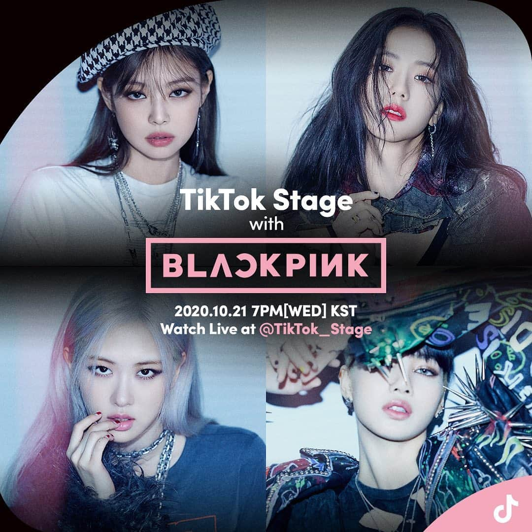 BLACKPINKさんのインスタグラム写真 - (BLACKPINKInstagram)「TikTok Stage with BLACKPINK will be coming to you all LIVE!  📌2020.10.21(WED) 7PM KST 📌Watch Live @TikTok_Stage on TikTok 📌More info on event : https://vt.tiktok.com/ZS9bmtNL  #BLACKPINK #TikTokStageWithBLACKPINK #TikTokLive #20201021_7pmKST #YG」10月14日 12時00分 - blackpinkofficial