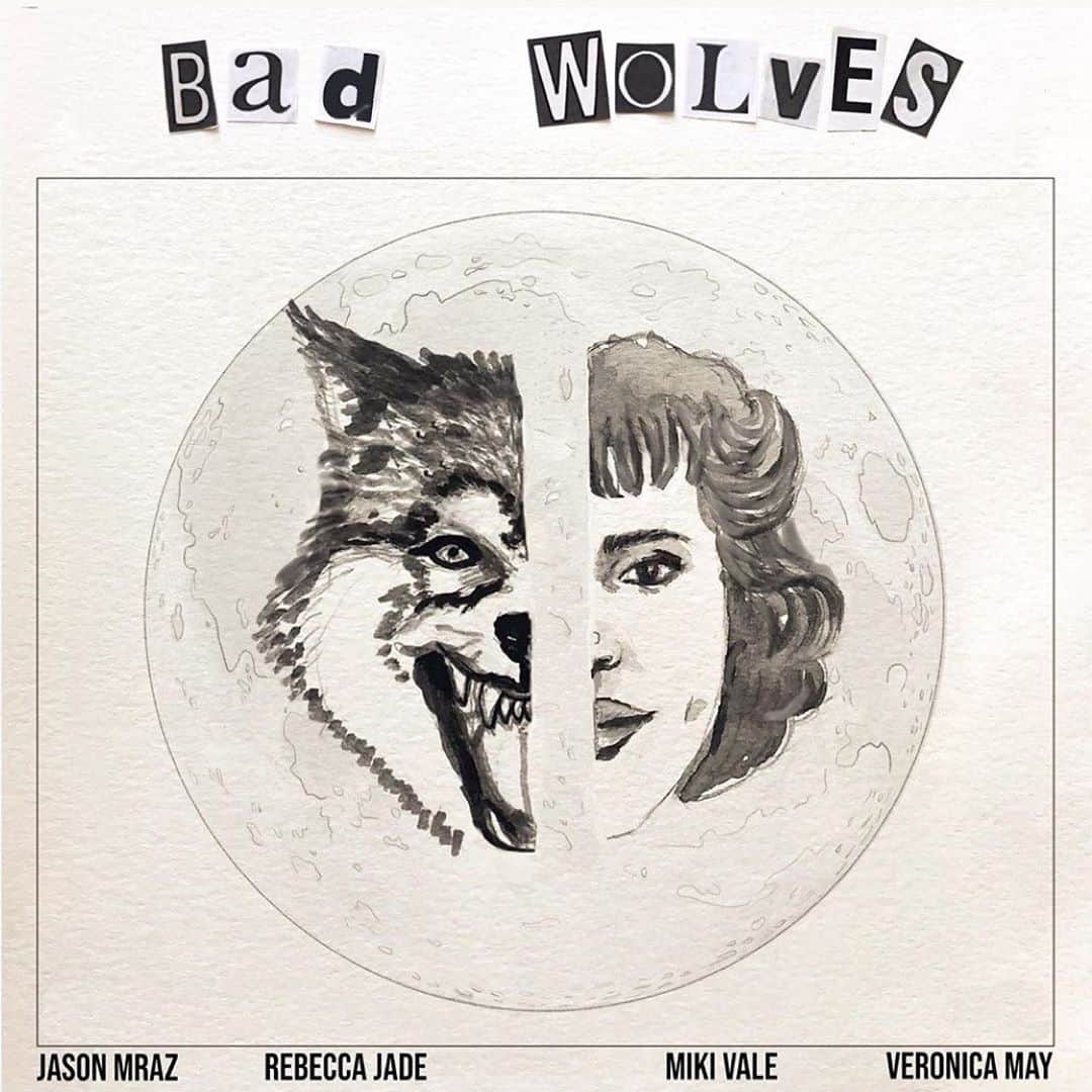ジェイソン・ムラーズのインスタグラム：「BAD WOLVES is out now.  I thank @veronicamaymusic @mikivalethemc @beccajaymusic @jeffberkley @joshhermsofficial @ebofcourse @katelynn3025 @daejaariana @kalmdown369_fedha @mandijo_intheflow & @laura.zablit for the invitation into an important session during an immensely important time in America’s realization of itself. Be careful out there. Call out the Bad Wolves.」
