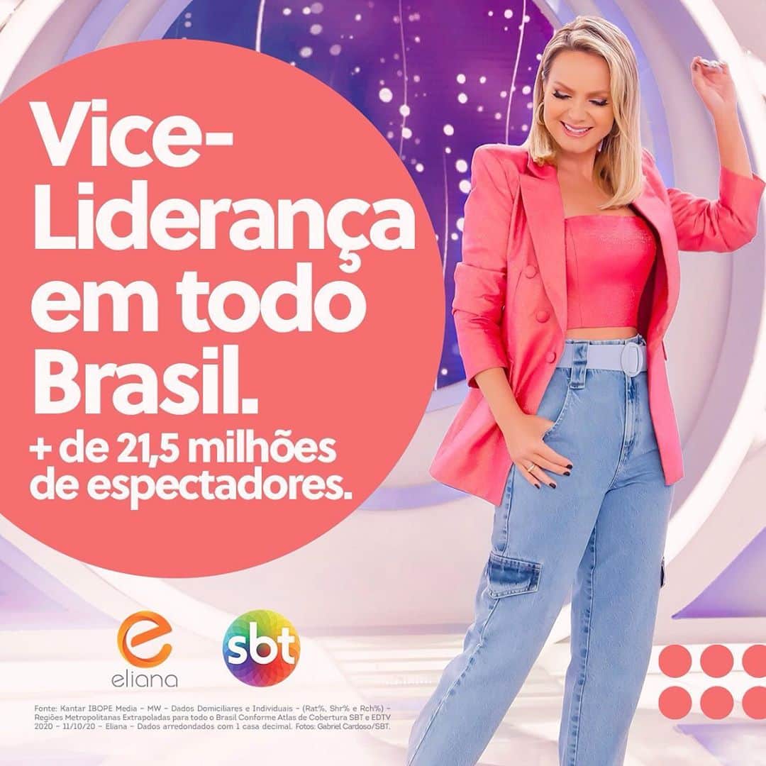 Eliana Michaelichin Bezerraのインスタグラム：「Sei que a palavra gratidão já foi por vezes banalizada mas é o verdadeiro sentimento que tenho ao ver o resultado do nosso trabalho sendo reconhecido por todos vcs. Muito obrigada!! #programaeliana #domingo #minhamulherquemanda #deusconduz」