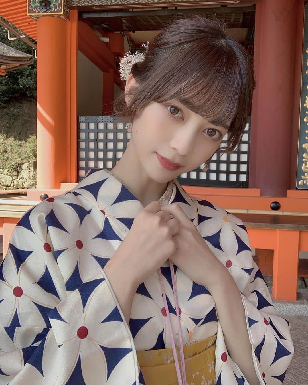 大薮未来さんのインスタグラム写真 - (大薮未来Instagram)「とっても久しぶりに京都で、着物を着ました〜♡」10月14日 22時14分 - miku_ohyabu