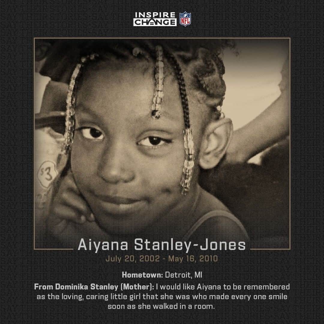 NFLさんのインスタグラム写真 - (NFLInstagram)「Say Her Name: Aiyana Stanley-Jones #SayTheirStories」10月14日 22時30分 - nfl