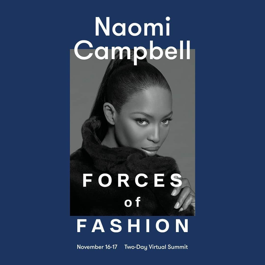 ナオミ・キャンベルさんのインスタグラム写真 - (ナオミ・キャンベルInstagram)「I'm thrilled to share that I will be speaking at @voguemagazine's 2020 #ForcesofFashion summit on November 16th and 17th! Click the link in my bio for more details and to purchase your ticket!」10月14日 23時06分 - naomi