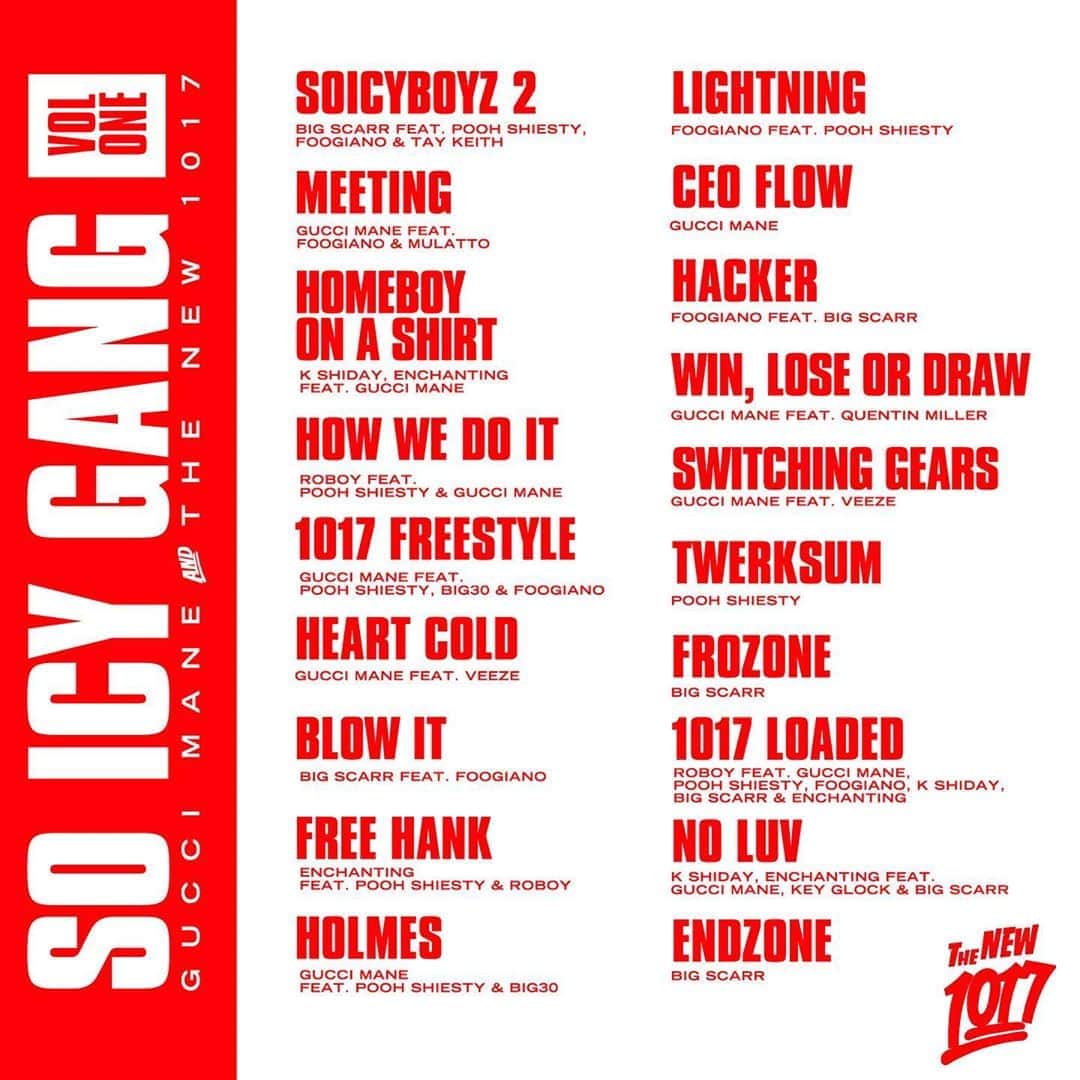 グッチ・メインのインスタグラム：「New mixtape this Friday #SoIcyGangVol1 #FreePoohShiesty」