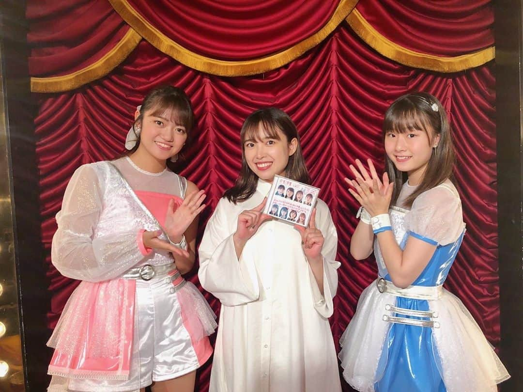 中島早貴さんのインスタグラム写真 - (中島早貴Instagram)「Rakuten LIVE 『MUSIC PARADE -girls talk-』 ご視聴ありがとうございました💓 　 ゲストは 　 『アップアップガールズ(2)』 吉川茉優さん 新倉愛海さん 　 やはりアプガ2は　 パンチ強かったです😂 あみちゃんが不思議すぎて まーちゃんが突っ込み側になってたもんな🤔笑 リニューアルして 1発目がアプガ2でほんっとに楽しかったですー🥰 たくさん来てくれてありがとう。 これからも懲りずに遊びに来てねー☺️！ 　 #アップアップガールズ2 #吉川茉優 さん #新倉愛海 さん   #エムパレ」10月14日 23時29分 - saki__nakajima__uf