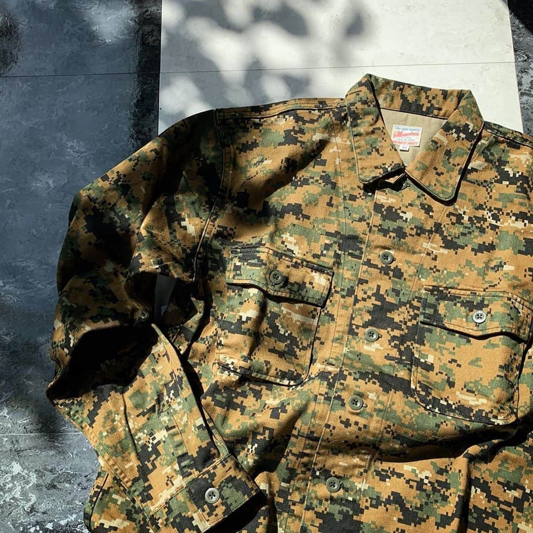 momotarojeansのインスタグラム：「05-275 PIXEL CAMOUFLAGE SHIRT  Let's wear CAMOUFLAGE pattern clothes in autumn！  มาใส่เสื้อผ้าลาย CAMOUFLAGE ในฤดูใบไม้ร่วงกันเถอะ！  Ayo kenakan pakaian berpola CAMOUFLAGE di musim gugur！  Mari pakai pakaian corak CAMOUFLAGE pada musim luruh！」