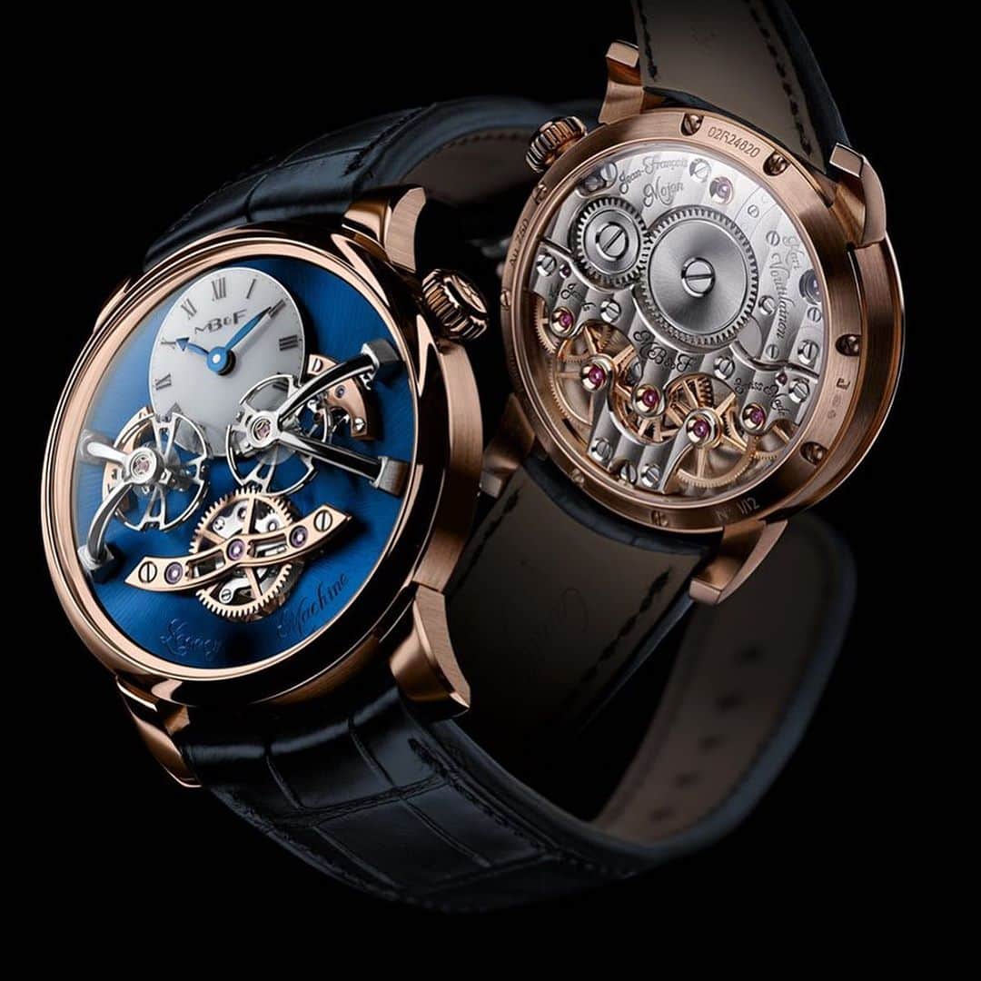 Daily Watchさんのインスタグラム写真 - (Daily WatchInstagram)「New in the @MBandf eShop. The stunning LM2 Red Gold Blue with two fully independent flying balance wheels and escapements. A limited edition of 12 pieces and this is the very last piece remaining on the market #DailyWatch」10月14日 16時09分 - dailywatch