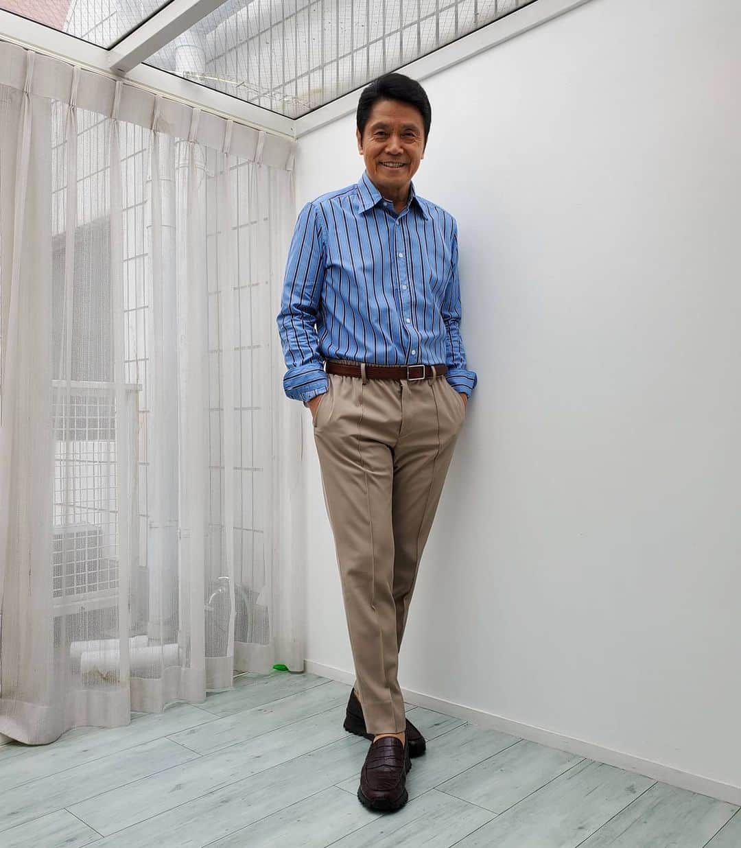峰竜太のインスタグラム：「#チーワングランプリ #shirt#bagutta_shirts #pants#estnation」