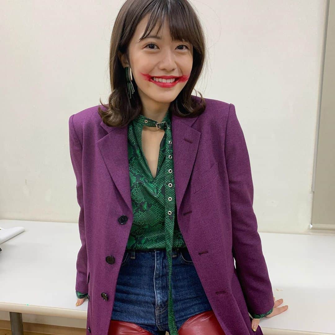 西村香也子さんのインスタグラム写真 - (西村香也子Instagram)「お先にハロウイン👻❤️﻿ ﻿ #ジョーカー #ハロウィン」10月14日 16時15分 - kayako_nishimura_