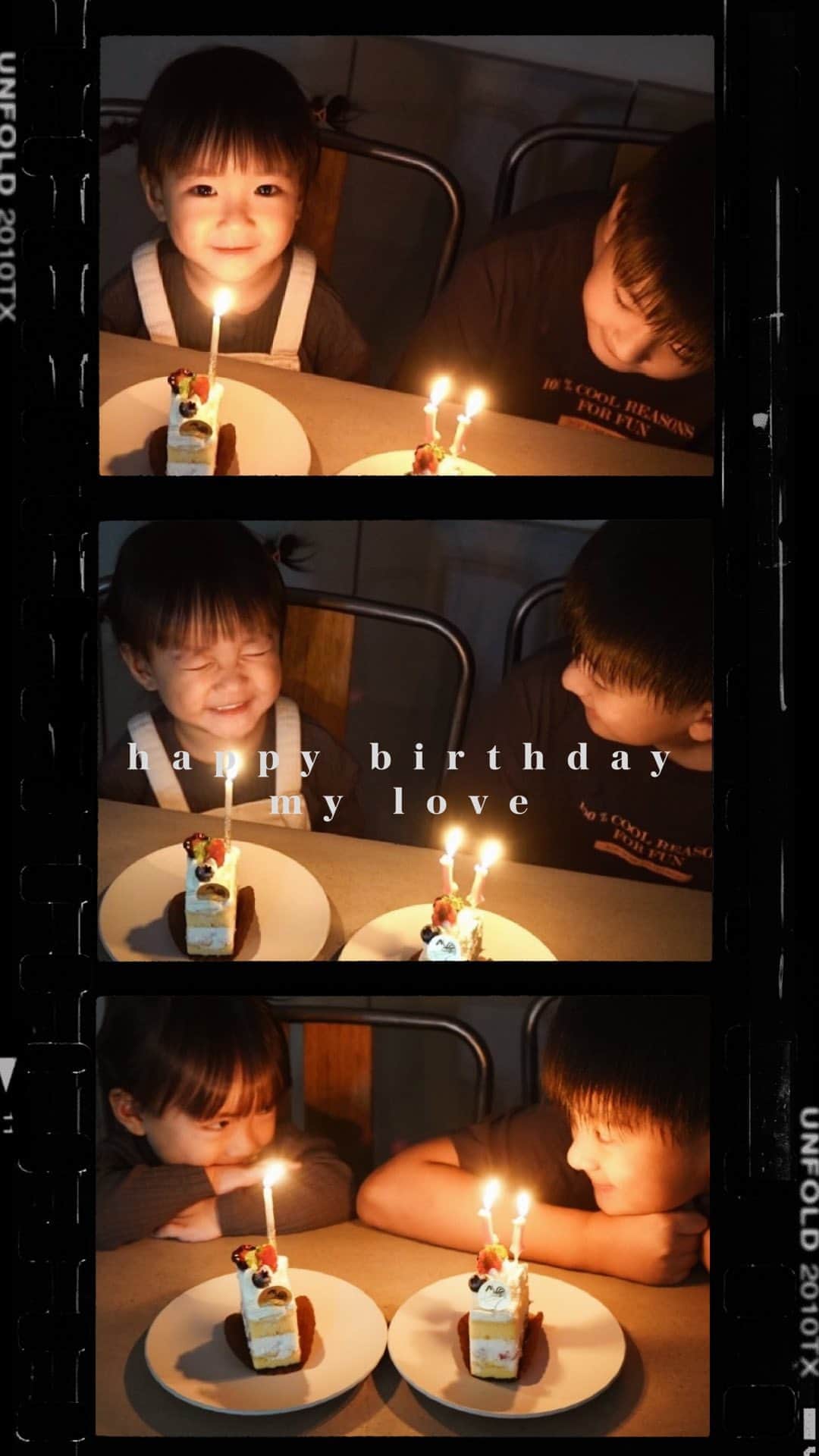孫きょうのインスタグラム：「happy birthday song to 👦🏽🍰  #birthday #happybirthday #誕生日 #3歳 #11歳」