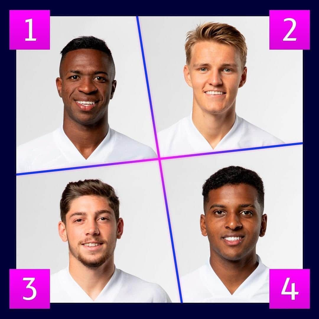 UEFAチャンピオンズリーグさんのインスタグラム写真 - (UEFAチャンピオンズリーグInstagram)「🤔 Which young star will make the biggest impact for Real Madrid this season?  1. Vinicius Jr 2. Martin Ødegaard 3. Fede Valverde 4. Rodrygo Goes  #UCL￼」10月14日 17時12分 - championsleague