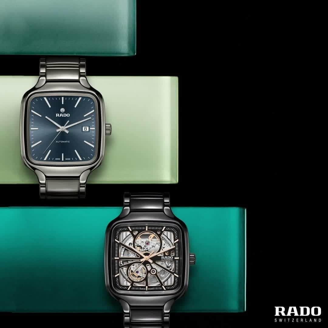 ラドーのインスタグラム：「A classic or skeleton dial, which True Square do you prefer? #RadoTrueSquare #Feelit」