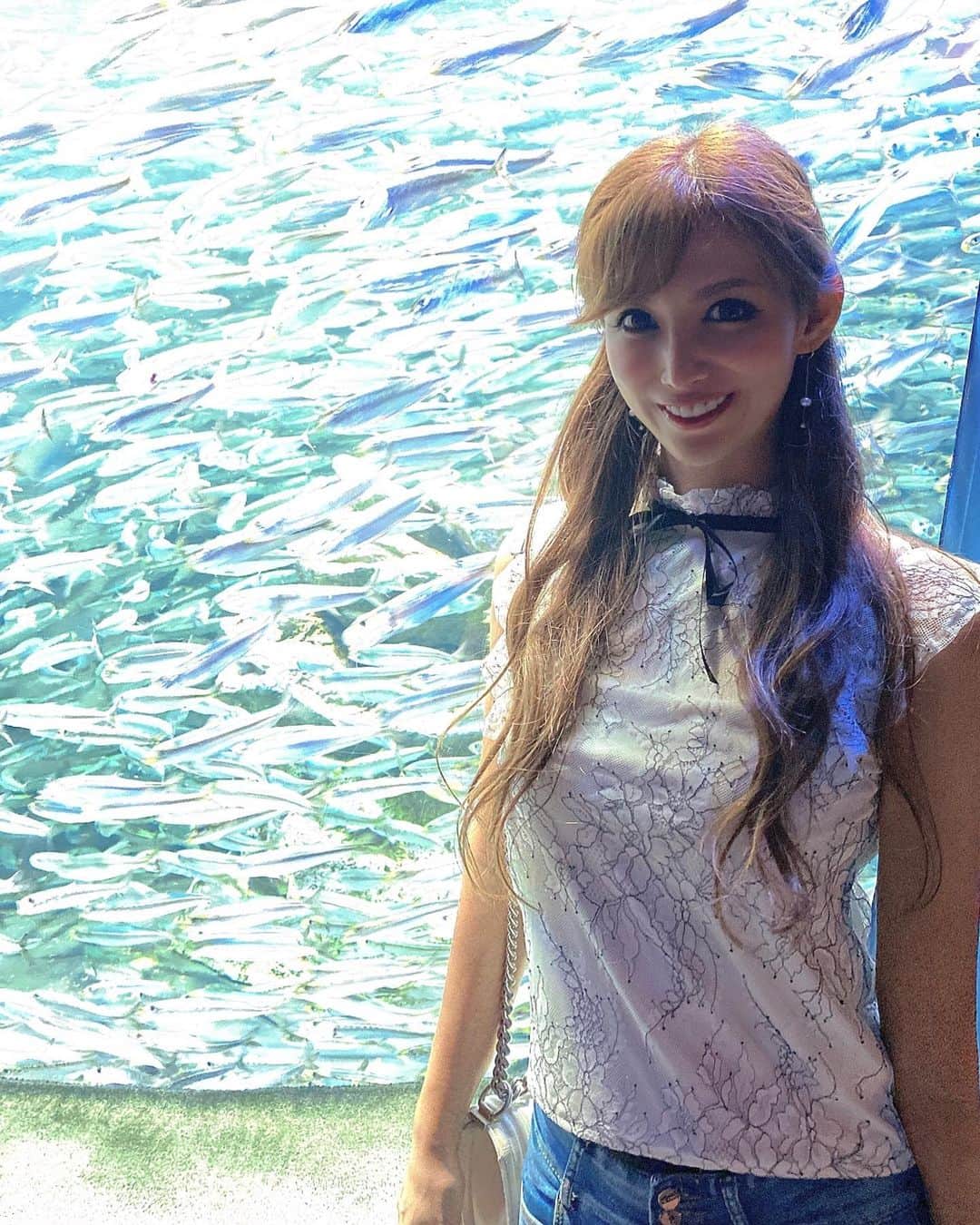 のインスタグラム：「イワシの大群🐟✨ ＊ ＊ 水族館大好き🥰 ・ 特にクラゲが大好き過ぎて、たまに動画見て癒されてる💗 ・ 癒し効果抜群☺️ ・ ・ ・ #サンシャイン水族館 #水族館 #水族館マニア #クラゲ水族館 #クラゲ好き #クラゲ動画 #癒し #癒しの時間 #クラゲになりたい #クラゲに癒される #いわしの大群 #キラキラ空間 #海の中で暮らしたい」