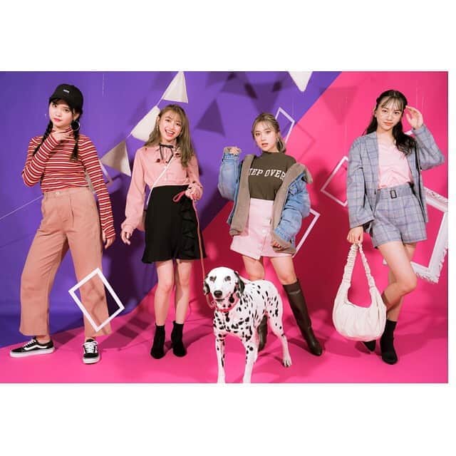 のインスタグラム：「今年ブームの『ピンク』『パープル』プチプラアイテムを使った4大テイストの着こなしをPopteen11月号で紹介してるよ💗💜 この秋着回せる、自分のキャラに合うアイテムを探してみてね♡✨  #Popteen#11月号#香音#のんのん#筒井結愛#ゆあてぃー#樽井みか#みかん#長谷川美月#みちゅ#ピンク#パープル#プチプラ#着回し#秋#ブーム」