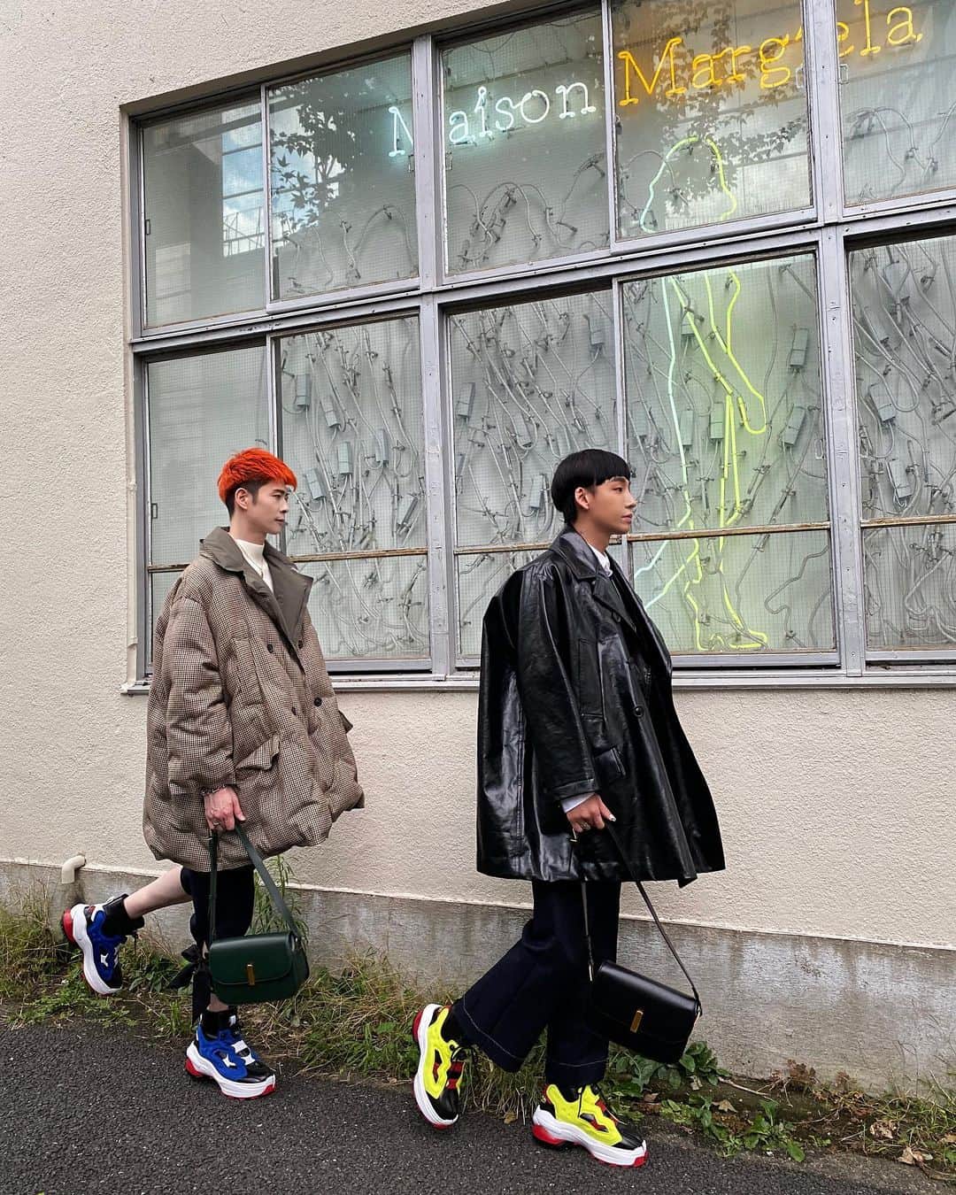 Noah（ノア）のインスタグラム：「When Tabi meets Fury, it creates a beautifully eccentric beast 💚  #TaikiNoah#MaisonMargielaxReebok」