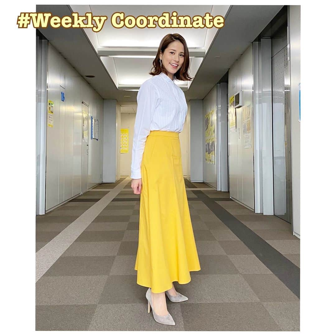 永島優美さんのインスタグラム写真 - (永島優美Instagram)「* 👗Weekly Coordinate（10/5-）👠 * 先週のめざまし衣装です。 黄色やオレンジ、ビタミンカラーは 今のめざましスタジオセットとよく合うんです🍊🍋 * - - - - - - - - - - - - - - - - - - - - - - - 👗#weeklyコーデ （Mon＆Tue ▶︎ Wed＆Thu ▶︎ Fri） #coordinate #めざましテレビ」10月14日 19時54分 - yuumi_nagashima