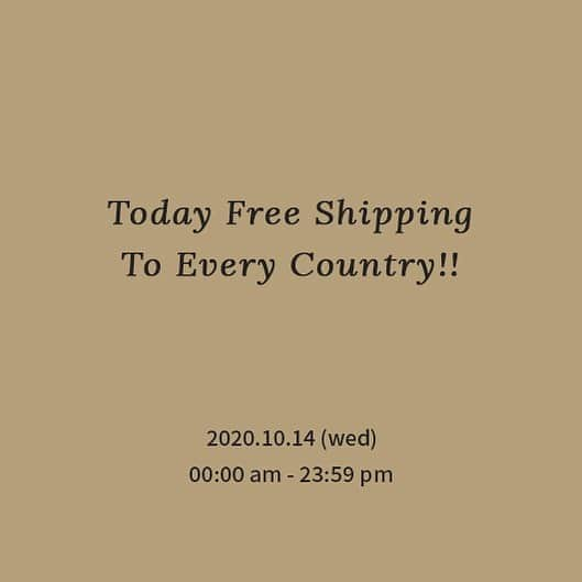 Official STYLENANDAのインスタグラム：「난다 무료배송 이벤트는 오늘 밤 12시까지만 진행합니다📦 TODAY FREE SHIPPING TO EVERY COUNTRY  2020.10.14(Wed) (*Korea Standard Time) ※ Any possible customs duties are up to customers. #stylenanda #3ce #worldwidefreeshipping」