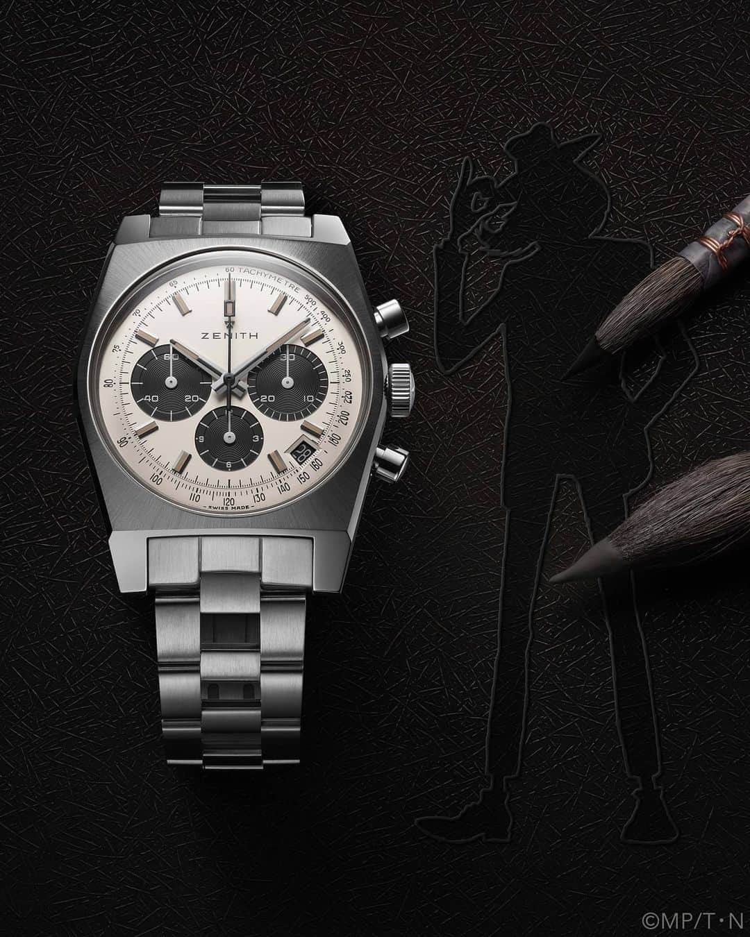 ゼニスのインスタグラム：「#Lupin: From animation to reality: After the Chronomaster  A384 “Lupin The Third” in 2019, the first watch ever made to be inspired by a Japanese anime series, Zenith decided to bring to life a second El Primero watch that appeared in the anime series Lupin The Third. Meet the Chronomaster A384 Revival Lupin The Third – 2nd Edition. Limited to 200 pieces and available at the Zenith Ginza boutique, followed by Zenith boutiques around the world.    #Zenith #ZenithWatches #Watches #Watch #Watchesofinstagram #Watchfam #WatchoftheDay #Luxury #WatchAddict #Watchcollector #Horology #DailyWatch #ElPrimero #Chronograph #LupinTheThird #Anime #VintageWatches」