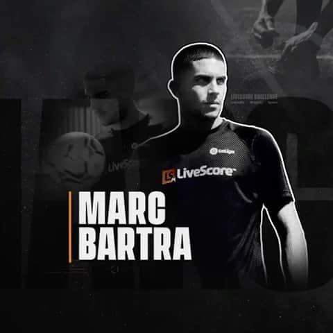マルク・バルトラのインスタグラム：「¡Mira mi RETO @LIVESCORE! ⚽🔥  3️⃣ Retos basados en puntos:  🎯 FIABILIDAD 🥅 SENCILLEZ ⚡ VELOCIDAD  ¡Asegúrate de descargar la aplicación gratuita @LiveScore hoy!」