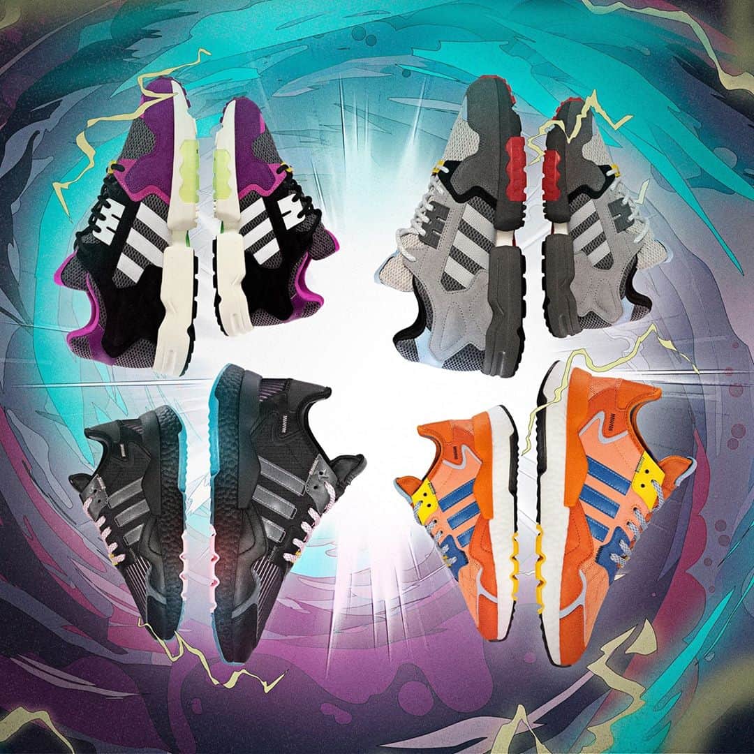のインスタグラム：「Created for spark chasers everywhere. The @ninja x adidas “Chase the Spark” collection is here. Shop the shoes now at adidas stores and at adidas.com/ninja」