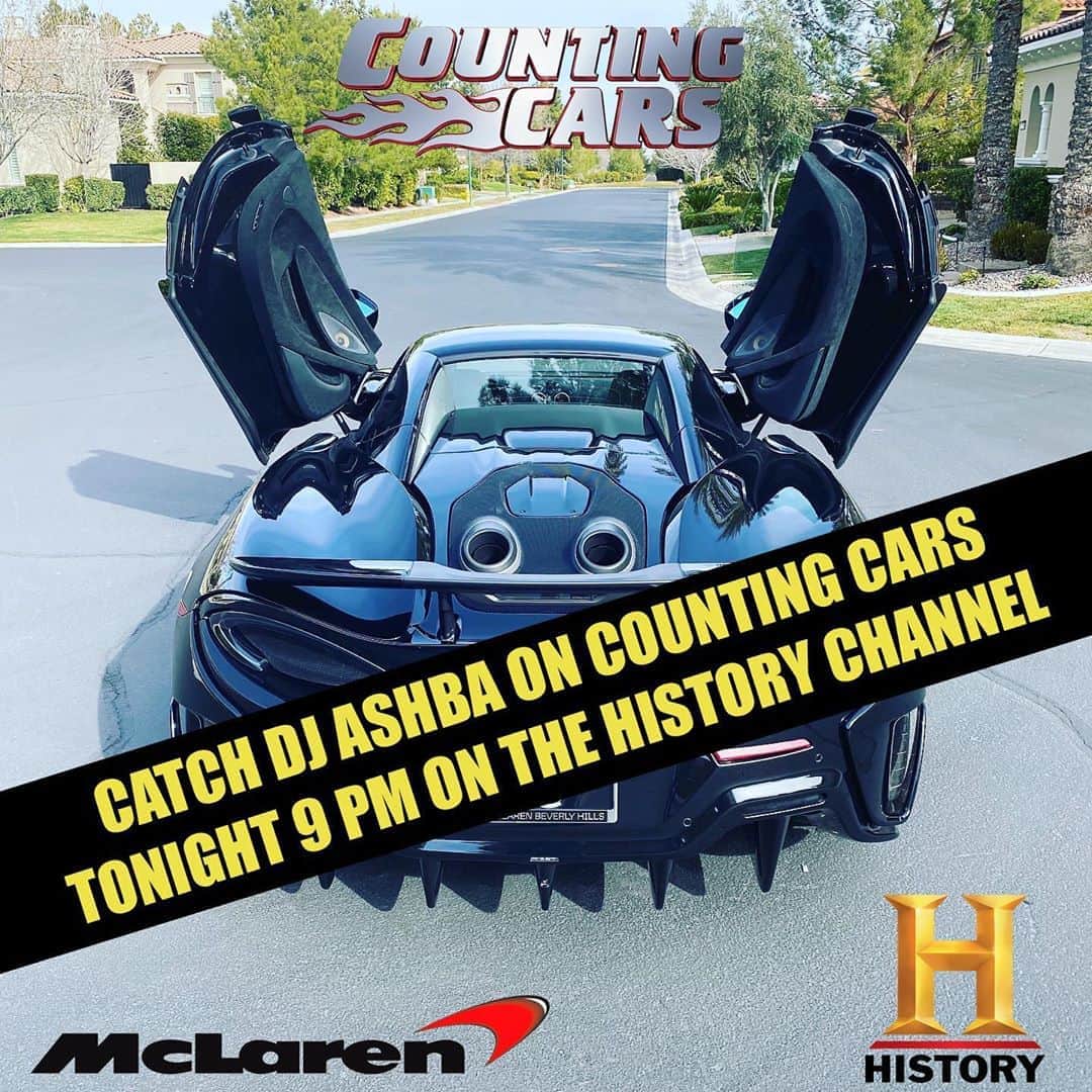 DJアシュバさんのインスタグラム写真 - (DJアシュバInstagram)「Catch me on @countingcars on the @history Channel tonight at 9pm Wait till you see what they did to my @mclaren」10月15日 8時10分 - ashba