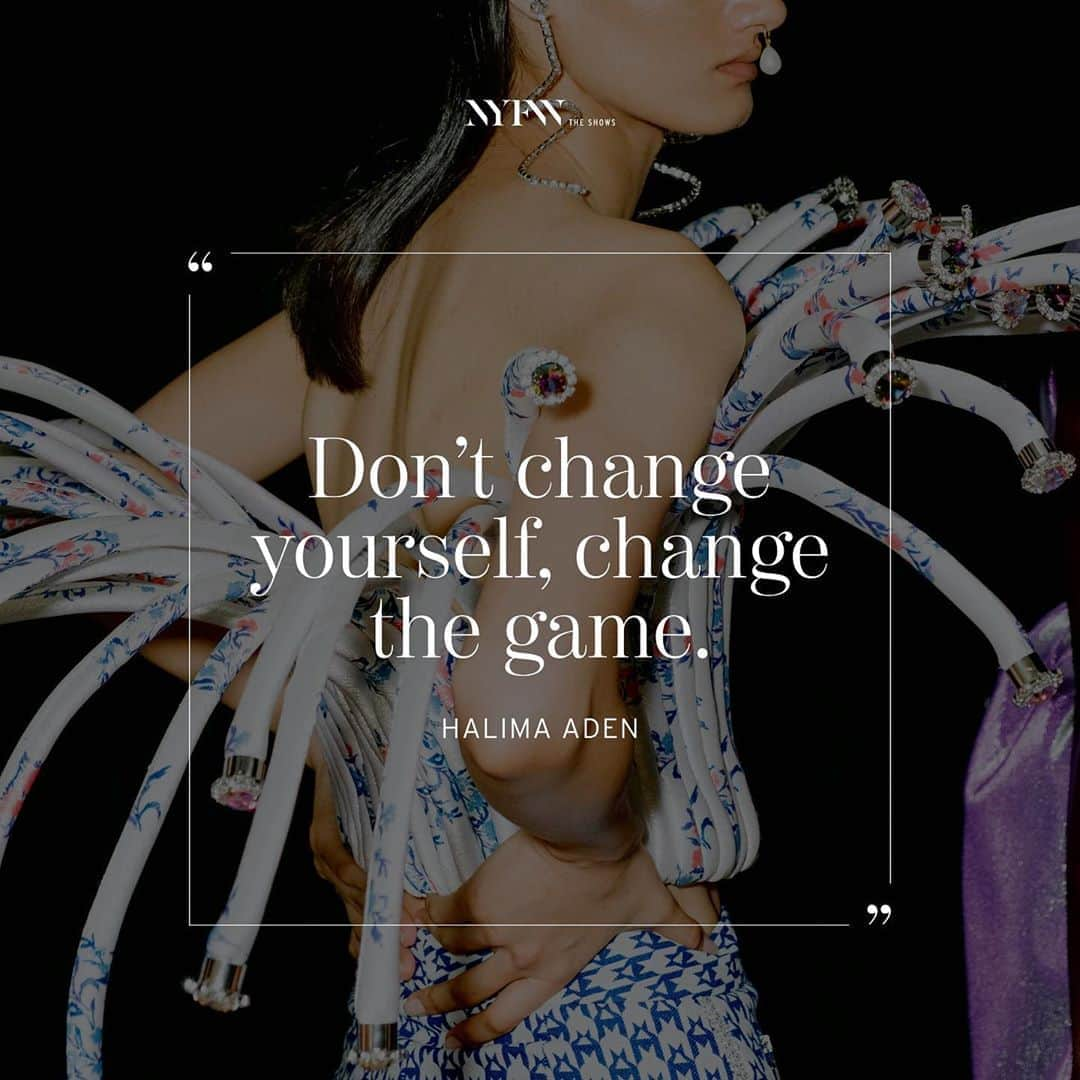 NYFW（ニューヨークファッションウィーク）さんのインスタグラム写真 - (NYFW（ニューヨークファッションウィーク）Instagram)「#WednesdayWisdom from our girl @halima 💕」10月15日 1時01分 - nyfw