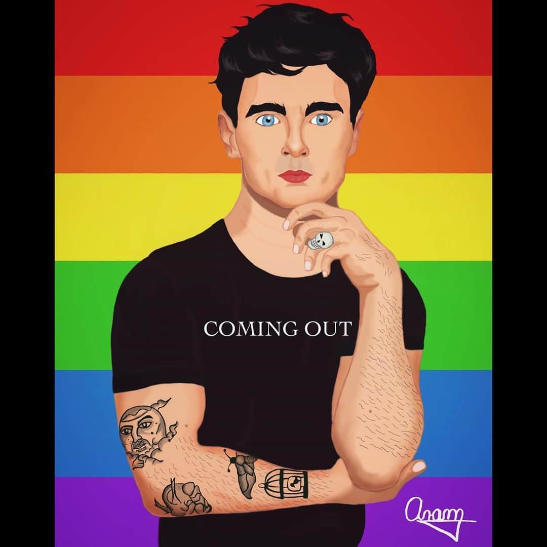 レオン・エルスのインスタグラム：「COMING OUT... swipe ➡️➡️➡️ I know I’m late to the party but hey....#comingoutday #nationalcomingoutday」