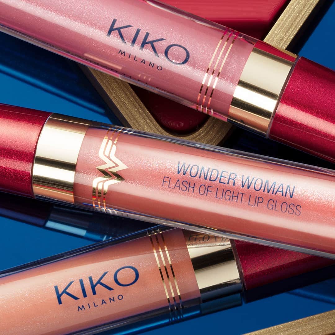 KIKO MILANOさんのインスタグラム写真 - (KIKO MILANOInstagram)「Let your inner light shine with our new Flash Of Light Lip Gloss, enriched with luminous pearls for a high voltage gleam! #KIKOxWonderWoman Flash Of Light Lip Gloss 01-02-03 - WONDER WOMAN and all related characters and elements © & ™ DC Comics. (s2020)」10月15日 1時30分 - kikomilano