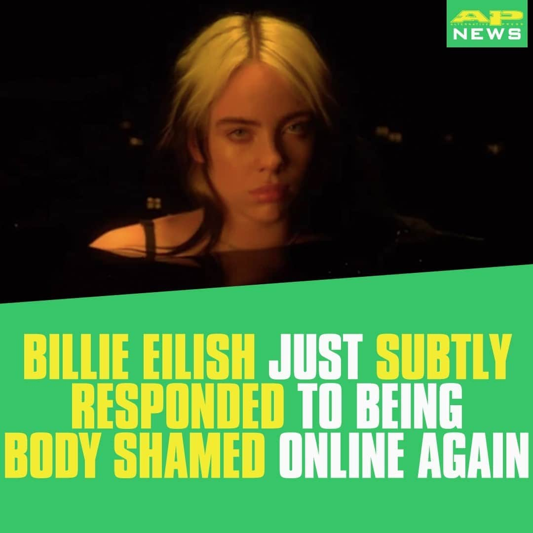 Alternative Pressさんのインスタグラム写真 - (Alternative PressInstagram)「@billieeilish just subtly responded to being body shamed again while reminding everyone that we all have different body types⁠ LINK IN BIO⁠ .⁠ .⁠ .⁠ #billieeilish #bodyshaming #bodyshame #antibodyshaming #stopbodyshaming #altpress #alternativepress」10月15日 3時02分 - altpress