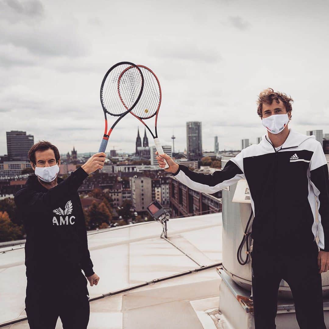 アレクサンダー・ズベレフさんのインスタグラム写真 (アレクサンダー・ズベレフInstagram)「Ein bisschen Tennis