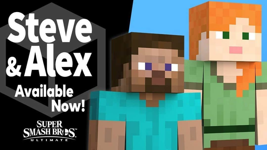 任天堂アメリカさんのインスタグラム写真 - (任天堂アメリカInstagram)「Steve & Alex from #Minecraft are now available as paid DLC in Super #SmashBrosUltimate! Think outside the blocks with these creative fighters today!   Available individually or as a part of Fighters Pass Vol. 2.」10月15日 3時34分 - nintendoamerica