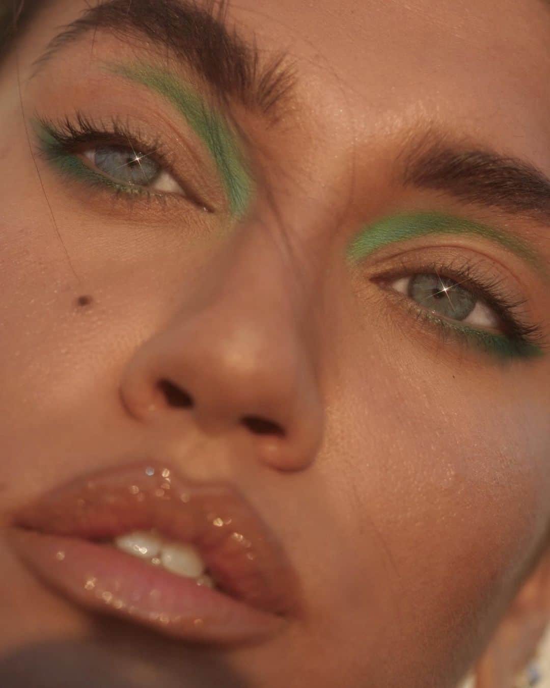 La'Tecia Thomasさんのインスタグラム写真 - (La'Tecia ThomasInstagram)「Fun fact: I paint my own face and shoot my own pics 😏🌱  Products I used below; Eyes: @hudabeauty ‘emerald’ obsessions palette  Brows: @ctilburymakeup ‘supermodel brow’ legendary brows gel  Face: @narsissist sheer glow foundation Lips: @kkwbeauty ‘nude1’ lip liner  Gloss: @maccosmetics ‘moth to flame’ dazzle glass」10月15日 4時35分 - lateciat