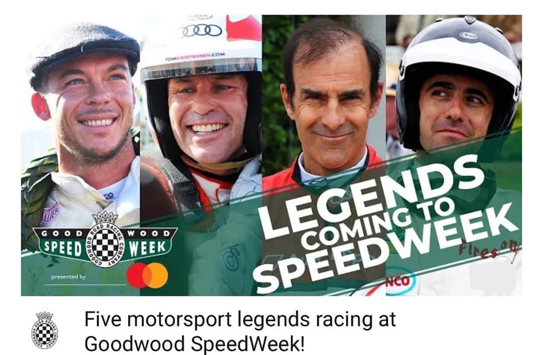 アンドレ・ロッテラーのインスタグラム：「Super excited for the fun racing coming up this weekend @goodwoodrrc ! #goodwoodspeedweek」