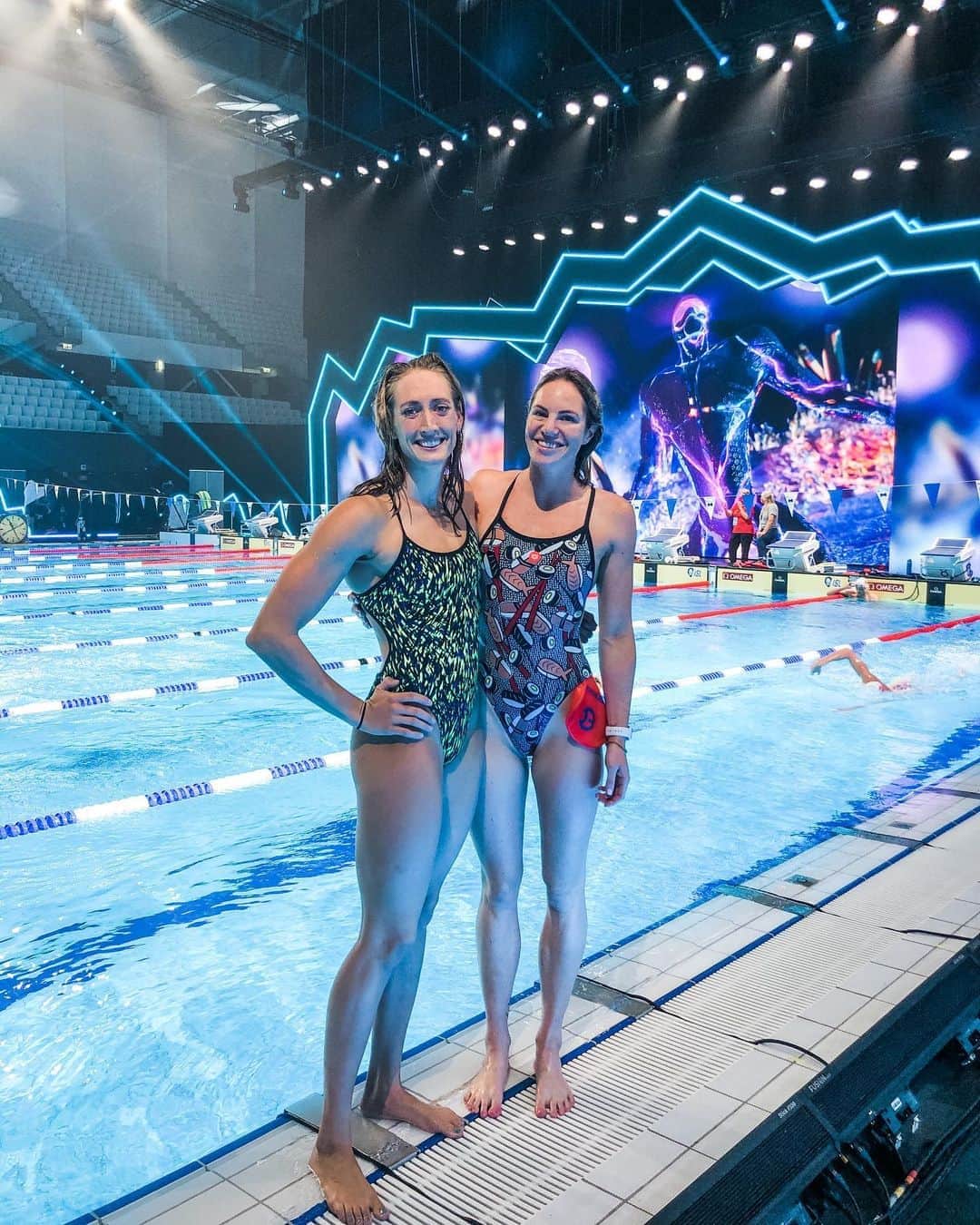 エミリー・シーボームのインスタグラム：「ISL S2 ⚡️Energy Standard!  @energystandard @iswimleague   #energystandard #internationalswimmingleague #isl #seasontwo #budapest #swimming #athlete #competitionpool」