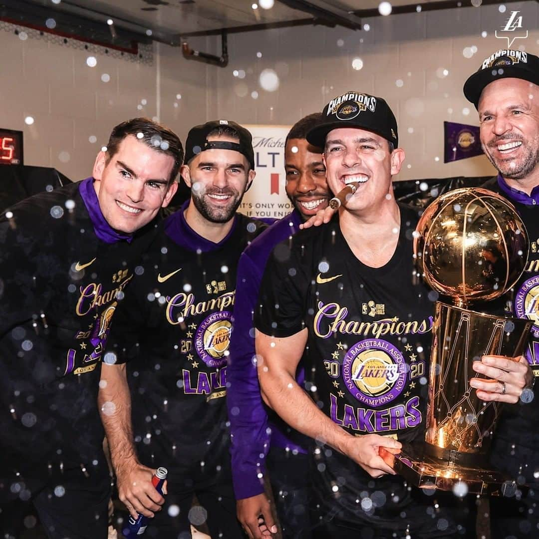 Los Angeles Lakersさんのインスタグラム写真 - (Los Angeles LakersInstagram)「Huge shoutout to this coaching staff 🙌」10月15日 5時25分 - lakers