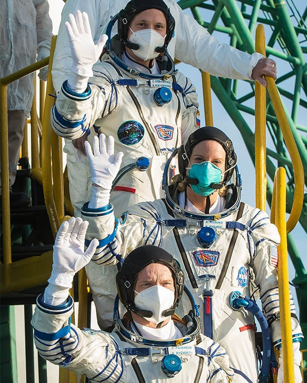 NASAさんのインスタグラム写真 - (NASAInstagram)「A birthday candle fit for an astronaut! 🎂 ⁣ ⁣ Today, on her birthday, Kate Rubins of @NASAAstronauts along with Sergey Ryzhikov and Sergey Kud-Sverchkov of the Russian space agency @Roscosmos launched to the International Space Station (@ISS) at 1:45 a.m. EDT and arrived at 4:48 a.m., where they will stay for the next six months! ⁣  ⁣ Rubins and her crewmates will be joined by the @SpaceX Crew-1 crewmembers Mike Hopkins, Victor Glover and Shannon Walker of NASA and Soichi Noguchi of JAXA (@jaxajp). Their mission, scheduled to launch no earlier than mid-November, will launch from @NASAKennedy as part of our Commercial Crew Program.⁣  ⁣ Images Credit: NASA/GCTC/Andrey Shelepin⁣ ⁣ #RocketLaunch #BirthdayGirl #WomenInSTEM #NASA #SpaceNews #ByeBye」10月15日 6時11分 - nasa