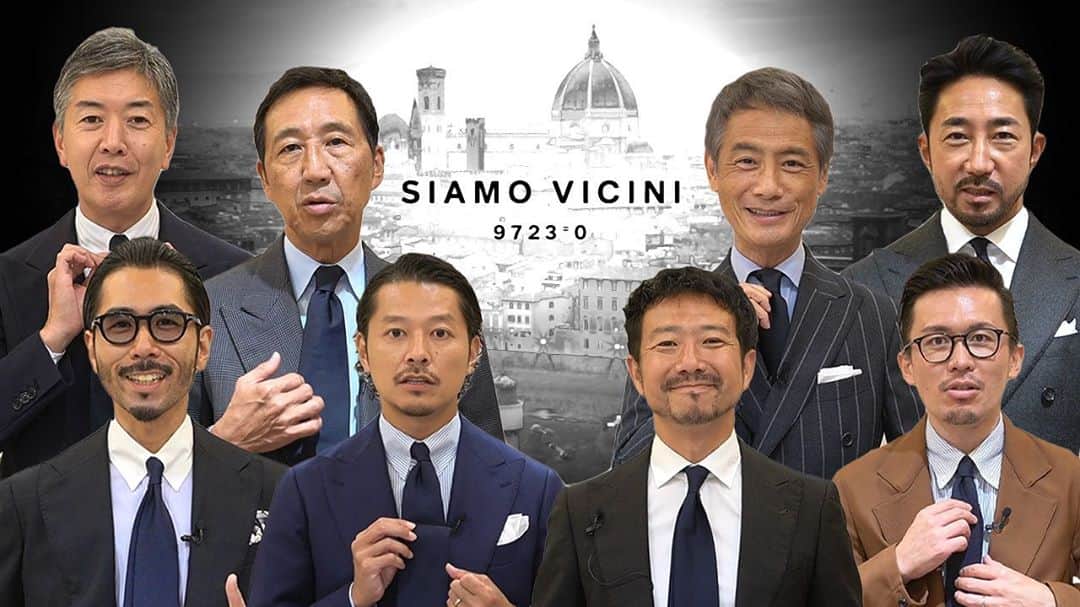高田朋佳のインスタグラム：「とうとう今日から予約販売開始です‼︎  そしてYouTubeも公開しました‼︎ さらに…これが記念すべき1000投稿目という奇跡‼︎ このプロジェクトはファッション業界を盛り上げるために、今年5月に神藤光太郎さん @kotaroshindo と立ち上げたプロジェクトです。 普遍的な価値を持つネイビータイに業界を代表する8人がそれぞれの個性と拘りを詰め込みました。自分自身、このメンバーが本当に集まるとは思わなかった程、豪華で奇跡的なプロジェクトになり感動すら覚えました… 製造は全て、日本最高のタイを仕上げるべく @ainexx.tie 様に依頼をさせて頂き、まさかの二つ返事で快く引き受けて頂きました。 また、プロジェクト名である”SIAMO VICINI”はイタリア語で”いつも側にいるよ” 9723=0はイタリアと日本の距離が無いことを意味します。 この素晴らしいロゴデザインは @tomo_asahina_designs さんに作成して頂きました。関わって頂いた皆様、本当にありがとうございます。 そして、このプロジェクトはイタリアへの恩返しでもあります。この夏のPITTI UOMOが中止になったことで、人口40万人のフィレンツェに例年訪れている4万人の業界関係者達が来ることはなく、その経済的被害は計り知れません。そして、今後はPITTI UOMOのデジタル化も噂されています。 ファッション業界に携わる一人として、PITTI UOMOのような世界中から関係者がお洒落して集まって、直接会ってキャッチアップをする場所。何がカッコいい、あれが面白い、そんな話を直接して、ファッションを肌で感じられる場所を無くしてはダメだと強く感じました。 そんな想いも込めて、イタリアンクラシックを代表するアイテムである、ネイビータイを選び、今回の売り上げの一部をPITTI協会へ寄付をしたいと申し出たところ、PITTI協会は営利団体のため直接寄付を受けることが出来ないので、PITTI協会からのお申出でフィレンツェの小児医療機関 @fondazionemeyer に寄付をさせて頂くことになりました。 また、このコロナ禍の息苦しい状況を少しでも早く改善して欲しいという思いも込めて、”国境なき医師団 新型コロナウィルス感染症危機対応募金” にも同じく寄付させて頂きます。 同じアイテムでも突き詰めるとここまで個性が出るんだなと、ドレスファッションの奥深さを改めて感じるプロジェクトになりました。 是非ご覧頂けると嬉しいです。 予約販売期間10/15-11/15 各社様webページにて  ※このプロジェクトで発生した売上金の一部を、製造者の株式会社アイネックスより一括して、プロジェクト名であるSIAMO VICINI名義でイタリア・フィレンツェの小児医療財団”Fondazione Meyer”と”国境なき医師団の新型コロナウィルス感染症危機対応募金”に寄付をさせて頂きます。 “新型コロナウイルス感染症危機対応募金”は、国境なき医師団が世界各地で行う新型コロナウイルス感染症の緊急援助活動と感染症拡大の影響に伴うその他の援助活動に割りあてられます。この活動に必要な資金を上回る寄付が寄せられた場合は、その他の緊急援助活動にあてられます。また、活動状況に応じて予算額や募金目標額の変更、資金調達状況に応じて本募金の受付を予告なく終了する場合があります。 #siamovicini #navytieproject #ospedalemeyer」