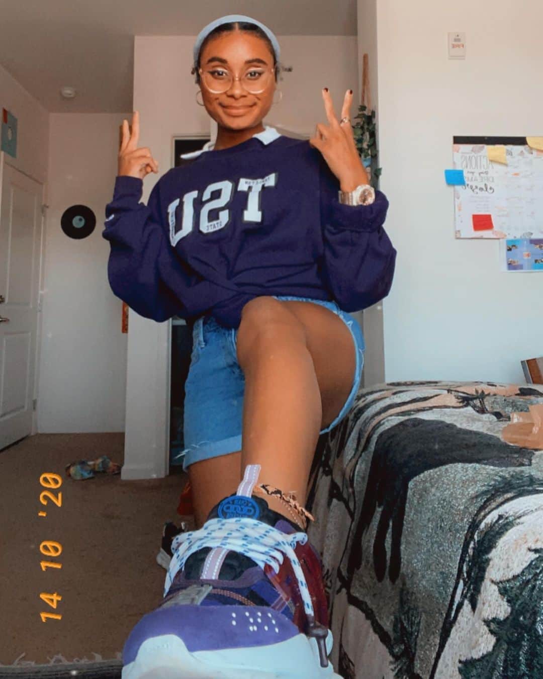 のインスタグラム：「My Baby sis Mya at a Texas Tech Drippin on em (No she don’t have IG)」