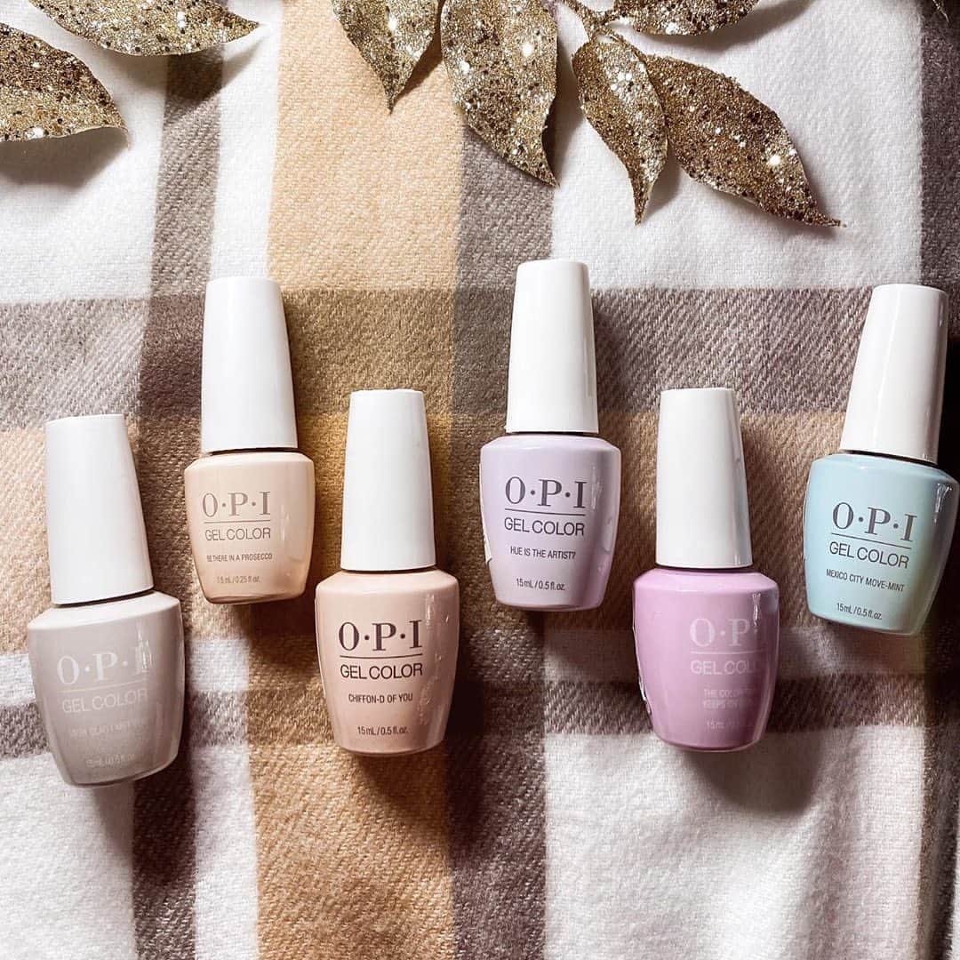 OPIさんのインスタグラム写真 - (OPIInstagram)「Head to our #linkinbio to shop subtle, sophisticated shades. @danielamatiesnailartist  Shades: #BeThereInAProsecco, #ChiffondOfYou, #HueIsTheArtist, #MexicoCityMovemint   #opigelcolor #opiobsessed #nudenails #neutralnails #nailsofinstagram #nails」10月15日 9時49分 - opi