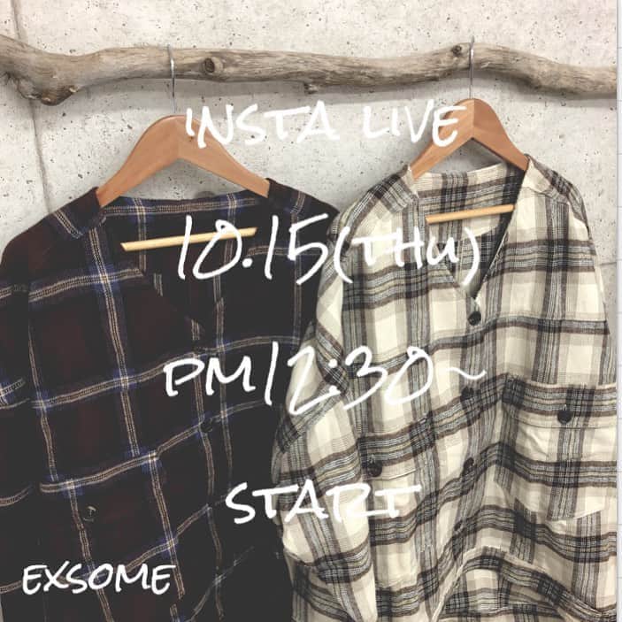aki【EXSOME】さんのインスタグラム写真 - (aki【EXSOME】Instagram)「・ 10月15日（thu）・ INSTA LIVE at 12:30 〜  @exsome_official  Check it out!! ・ new account  @exsome.fam  follow me!! ・ 公式LINE @efc0920h（アットマークから） ・  公式Twitter exsome_official ・ ・ 公式facebook exsome_official ・ ・ #exsome #エクソーム #exsome_official  #instalive  #shopping #fashion #webstore #selectshop #ファッション #ネットショップ #セレクトショップ #ファッション #ootd #outfit  #インスタライブ　#webstore #オンライン#ネットショップ　#10月#october#autumn #fff#likeforlikes」10月15日 11時05分 - exsome_official