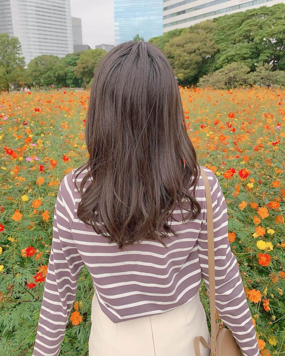 関根ささらさんのインスタグラム写真 - (関根ささらInstagram)「#浜離宮恩賜庭園 に行ってきました🌼 お花畑には満開のコスモスが💐 めちゃくちゃ綺麗だったぁ🥰🥰🥰 . . 昨日行って満開だったので今週末くらいまでは綺麗に咲いてそうです♡ . . #コーデ記録 👗 #tops : #grl @grl_official  #skirt : #韓国通販 . . #コスモス #コスモス畑 #お花畑 #花畑 #flowergarden #flowers #flowerstagram #cosmos #cosmosflower #プチプラ #ぷちぷら #プチプラコーデ #ぷちぷらコーデ #グレイル #韓国ファッション #韓国通販サイト #浜離宮庭園」10月15日 11時19分 - sasarasekine