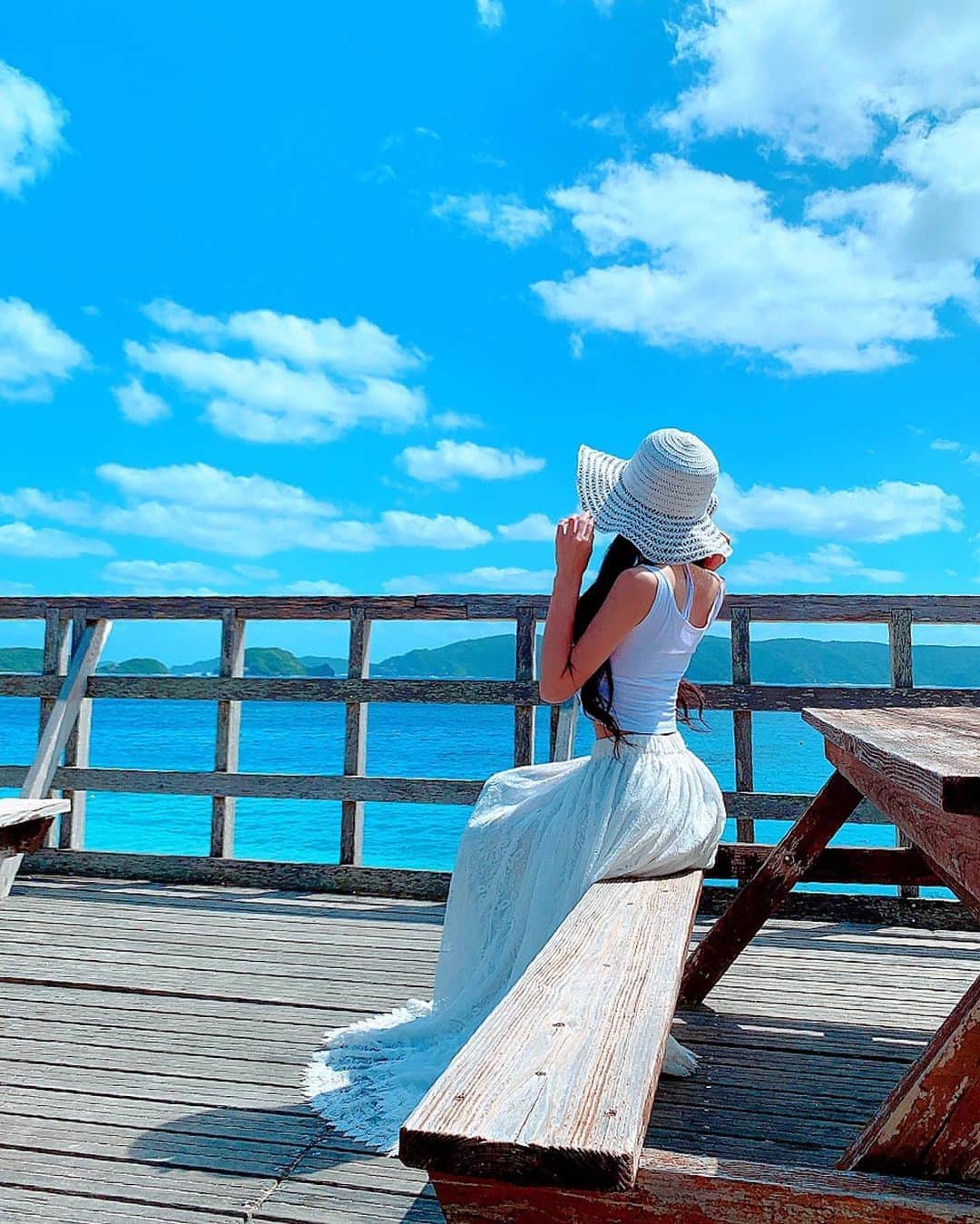 百合華さんのインスタグラム写真 - (百合華Instagram)「Blue sky & Blue sea Good morning 💙」10月15日 12時06分 - yurika.lovelily