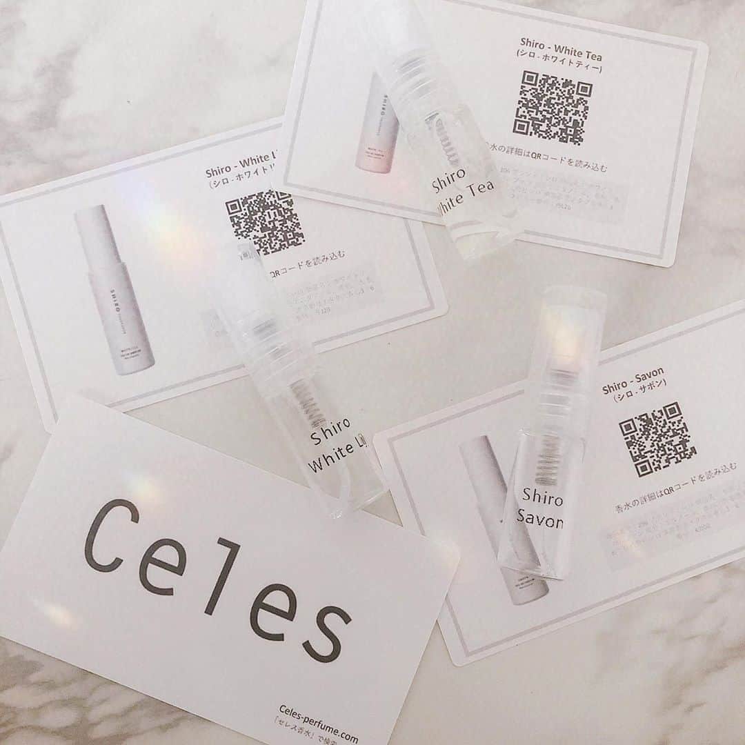 菊池かなこのインスタグラム：「. 大好きなshiroの香水を @celes_perfume で✨ . 500種類以上ある香水の中から 好きなものを15プッシュ〜選べるので 気になってた香水を試しやすくて嬉しい❤︎ 数万円する高価な香水も気軽に試せる✨ . 私は自然な香りが好きなので shiro ホワイトリリー  shiro サボン shiro ホワイトティー をお試し🤍 . 全部万人受けして 食事の邪魔にもならない香りで大好き🤍 . . ୨୧┈┈┈┈┈┈┈┈┈┈┈┈┈┈┈┈┈୨୧ @celes_perfume #セレス #Celes #フレグランス #デパコス #おすすめ香水 #香水コレクション #匂いフェチ #pr #shiro#シロ#ホワイトリリー#ホワイトティー#サボン」