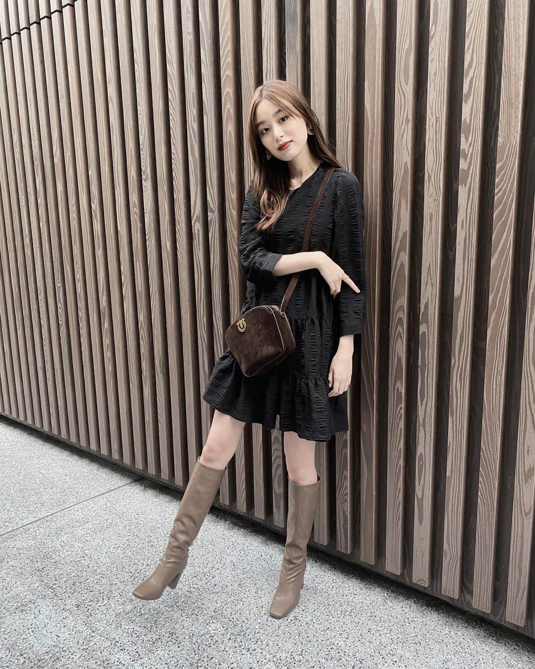 小山内花凜さんのインスタグラム写真 小山内花凜instagram Onepiece Zara Boots Snidel Official 今年はロングブーツを 買おうと心に決めていたので 膝丈のブーツで カラーはブラウンにしました 10月15日 18時36分 Karin Osanai